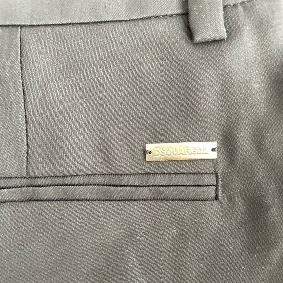 DSquared2 black pants with gold clasp NWT - Picture 4 of 5